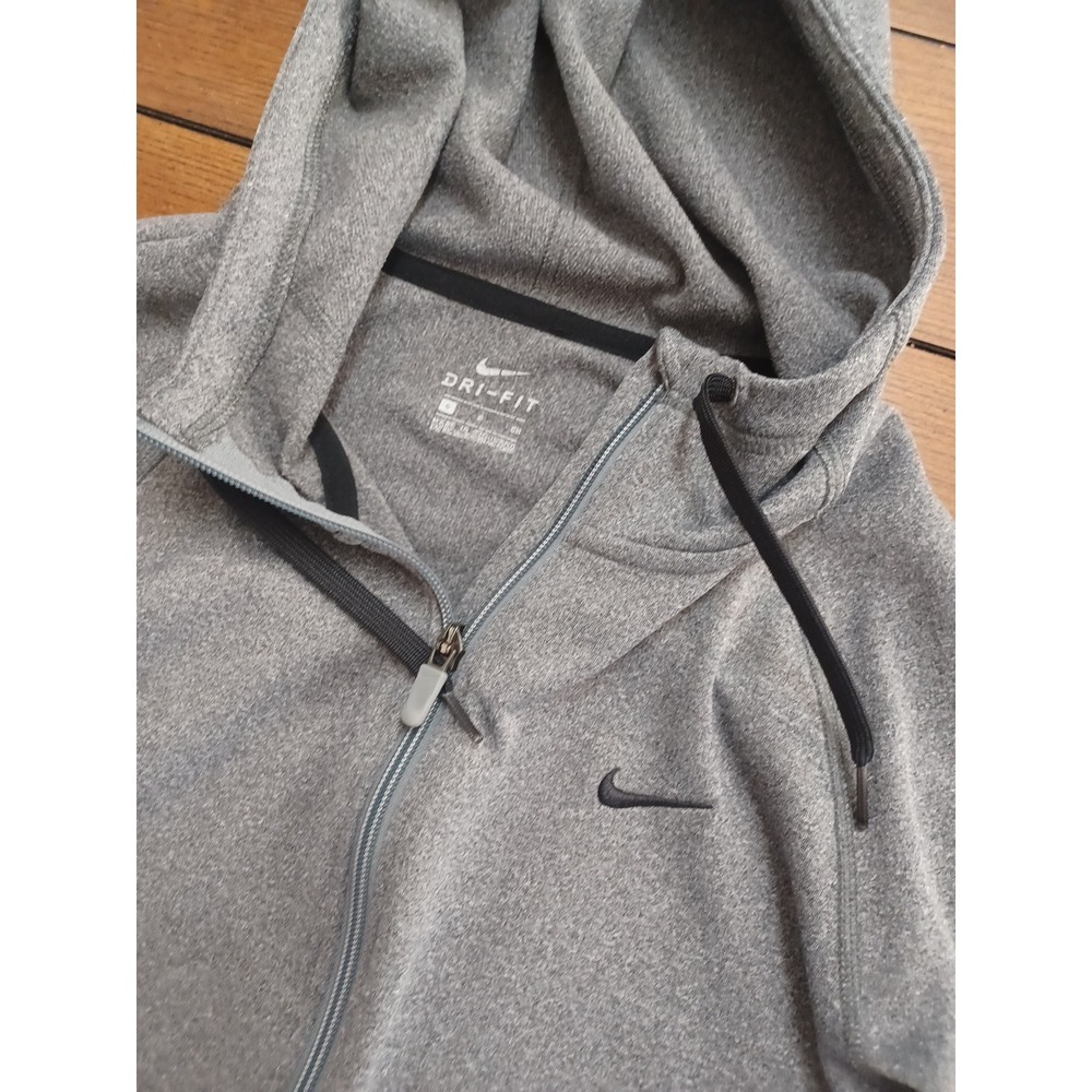 Nike Dri-Fit Women's Small Gray Quarter Zip Hoodie Jacket